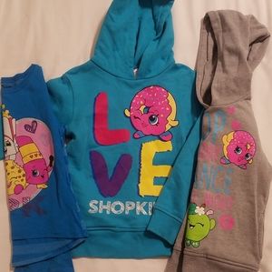 Shopkins LOT hoodies / sweaters shirt 4/5 4T 5T